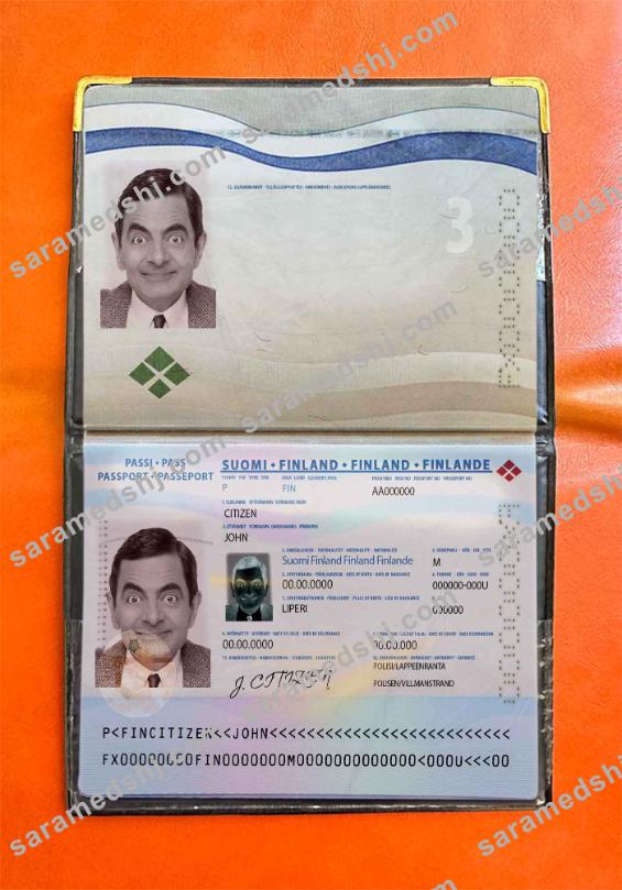 Finland passport photo look